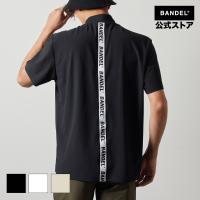バンデル STRAIGHT LOGO S/S MOCK NECK SHIRTS BANDEL ポロシャツ ゴルフ シャツ ホワイト ブラック メンズ スポーツ 男性 バンデルゴルフ | BANDEL公式