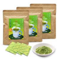 桑の葉茶 パウダー 1g×30袋×３ 国産 粉末 桑茶 効能 青汁 くわ茶 糖質 無農薬 栽培 熊本県産 カフェインレス | 桑の葉茶よもぎ茶万象堂