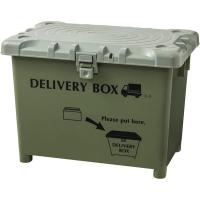 【在庫有・即納】 平和工業 デリバリーボックス カーキ 宅配ボックス 外寸幅60.5×奥行40.5×高さ43.5cm 宅配 置き配 | BASE CAMP 8