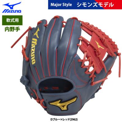 型付済・美品】ミズノ メジャースタイル 一般軟式用 内野手用 グラブ MLB