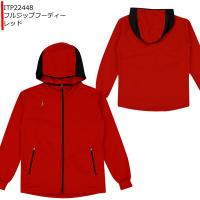 インザペイント　パーカー　L バスケ　ジップアップ　Lサイズ　赤 IN THE PAINT インザペイント ITP22448 フルジップフーディー