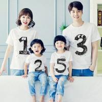 Tシャツ 親子服 キッズ 大人 子供服 オシャレ 半袖 夏 プリント トップス 数字 家族旅行 女の子 男の子 兄弟お揃い 姉妹お揃い ホワイト ブラック G16 Qin02 がんばれちゃん 通販 Yahoo ショッピング