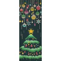 Airashika（あいらしか） 和雑貨 注染手ぬぐい『クリスマスツリー』 オーナメント 33×90cm | バヤシンストア