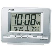 セイコークロック 置き時計 目覚まし時計 電波 デジタル 温度表示 表示 PYXIS ピクシス BC411S | バヤシンストア