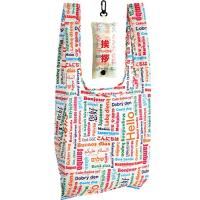 エピオス エコバッグ 折りたたみ コンパクト 買い物袋 世界の「こんにちは」 タテ38×ヨコ33×マチ10cm 7338 | バヤシンストア