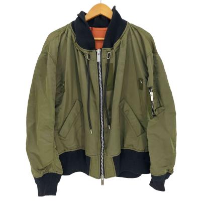 定価5万 sacai MA-1 ナイロンスカート カーキ フロントジップ 定価5万 sacai MA-1 ナイロンスカート カーキ フロントジップ