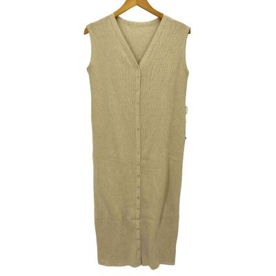 ARGUE◇ニットベスト(厚手)/FREE/ウール/CRM/無地 Argue（レディース