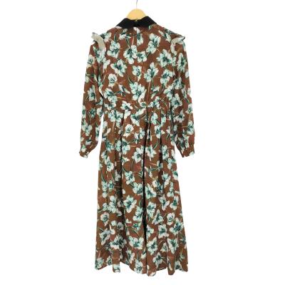 未使用】エミリアウィズ ベルト付きチェックフレアワンピース Sサイズ