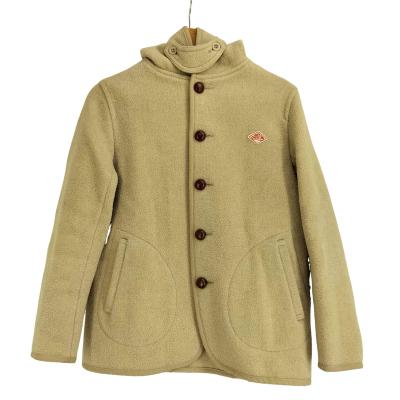 DANTON ウールモッサベージュ レディース38 DANTON ダントン ウールモッサジャケット ノーカラー ベージュ