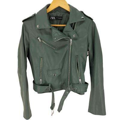 ZARA レディース革ジャン、レザージャケット｜コート、ジャケット 