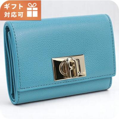 FURLA レディース三つ折財布（色：ブルー系）｜財布｜ファッション
