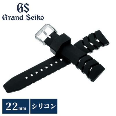 グランドセイコー　ブラック ラバーベルト ステンレスバックル　22ミリ 時計バンド 22mm（Grand Seiko）のおすすめ人気商品一覧 通販