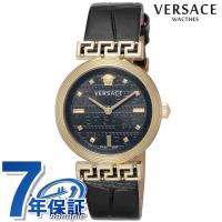 ヴェルサーチ ミアンダー 腕時計 革ベルト VERSACE VELW01122 アナログ ネイビー ブラック 黒 スイス製 | Infinitown