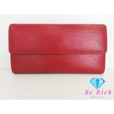LOUIS VUITTON エピ 赤 長財布 マルティエ LOUIS VUITTON【ルイヴィトン】エピ 折財布 レッド ファスナー付
