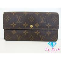 ルイ ヴィトン LOUIS VUITTON 二つ折り財布 長財布 M61734 モノグラム ポルトフォイユ サラ ブラウン 茶 LV ロゴ 【中古】 bs3813 | ビーリッチヤフー店