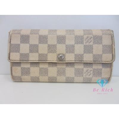 ルイ・ヴィトン☆レディース長財布　アズール柄 Louis Vuitton DAMIER AZUR(ルイヴィトン ダミエ アズール) 長
