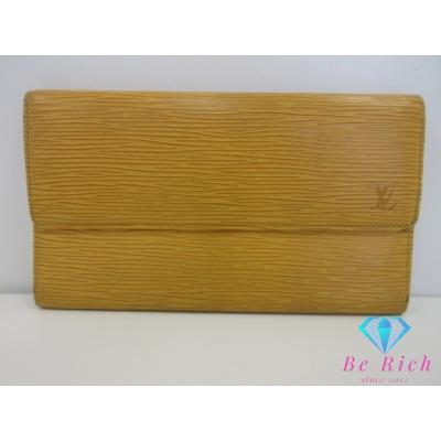 新品近い　ルイヴィトン エピ ポルト トレゾール インターナショナル　 イエロー LOUIS VUITTON - 新品近い ルイヴィトン エピ ポルト トレゾール