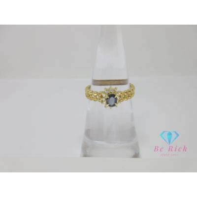 2本セット★ジュエリーマキ K18 10号 ルビーサファイアダイヤ リング 指輪 2本セット☆ジュエリーマキ K18 10号 ルビーサファイアダイヤ