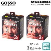 (ミニサイズ)(2個セット) GOSSO ゴッソ 3回分 ブラジリアンワックス 鼻毛脱毛キット (定形外送料無料） 爆買 | BEAUTY BRIDGE