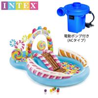 INTEX インテックス 57149 キャンディープール 【電動ポンプ付 ACタイプ】家庭用プール キッズプール かわいい 女の子 ピンク | BEE SPORTS Yahoo!店