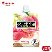 マンナンライフ クラッシュタイプの蒟蒻畑ライト もも味 150g 30本セット | ベイシア ヤフーショップ