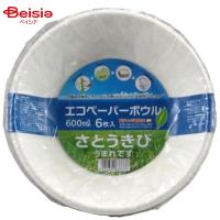 消耗品 大和物産 エコペーパーボウル 600ml 6枚入×10個 | ベイシア ヤフーショップ