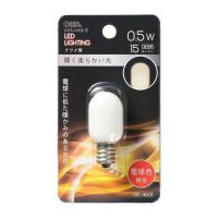 LED電球 ナツメ球形 E12/0.5W 電球色 オーム電機 LDT1L-H-E12 13 | Bサプライズ