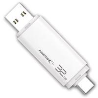 磁気研究所 HIDISC USB3.2 Gen2 Type-C メモリ Type-Aコネクタ搭載 HDUF134C32G3C ホワイト 32GB | Bサプライズ