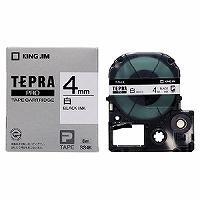 キングジム「テプラ」PRO用 テプラテープ「SS4K」白ラベル 黒文字 4mm幅 長さ8m　KING JIM TEPRA　「テプラ」PROテープカートリッジ | べるえぽ
