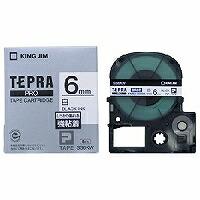 キングジム「テプラ」PRO用 テプラテープ「SS6KW」強粘着ラベル白 黒文字 幅6mm 長さ8m　KING JIM TEPRA　「テプラ」PROテープカートリッジ | べるえぽ