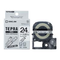 キングジム「テプラ」PRO用 テプラテープ／SV24KN ケーブル表示ラベル 24mm幅 （白テープ／黒文字） KING JIM TEPRA　「テプラ」PROテープカートリッジ | べるえぽ
