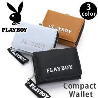 財布 三つ折り PLAYBOY プレイボーイ メタリックロゴ がま口 コンパクト財布 小さめ ウォレット カードポケット 女性 新生活 | バッグ&リュックの通販Bellezza