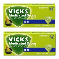 ヴイックスメディケイテッドドロップ 抹茶味 20個入(5個×4スティック)×2個セット メール便送料無料 | くすりの勉強堂 アネックス