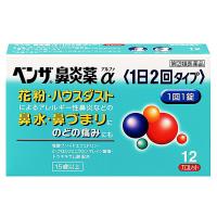 【第（2）類医薬品】 ベンザ鼻炎薬α（1日2回タイプ） 12錠 ※セルフメディケーション税制対象商品 | くすりの勉強堂