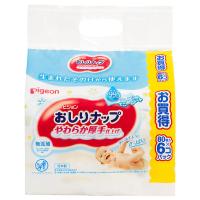 ピジョン おしりナップ やわらか厚手仕上げ 純水99％ 80枚×6個パック | くすりの勉強堂