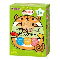 1歳からのおやつ＋DHA トマト＆チーズビスケット(11.5g×3袋) | くすりの勉強堂