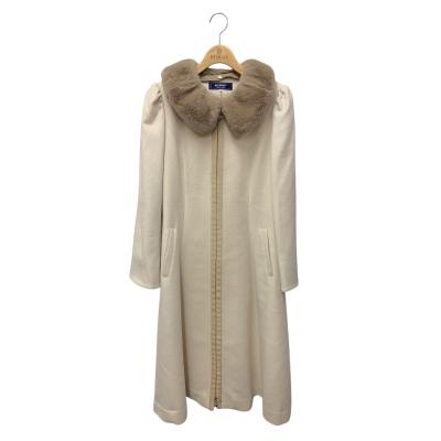 極美品　M'S GRACYエムズグレイシー　毛皮襟付きカーディガン アンゴラ　M 極美品 M'S GRACYエムズグレイシー 毛皮襟付きカーディガン アンゴラ M