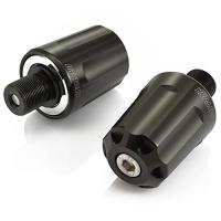 デイトナ バイク用 バーエンド アルミビレット カワサキ M17タイプヘビーウェイト リボルバー ブラック ZX-10R Ninja H2 CARBO | べるおさ本舗