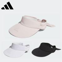 セール adidas アディダス レディース ゴルフウェア 帽子 バイザー スリーストライプス リボンバイザー IKK39 24SS 春夏 吸湿性 カーブつば | ベスポ