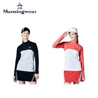 セール Munsingwear マンシングウェア レディース ゴルフウェア シャツ ENVOY防風裏起毛ネオンロゴモックネック長袖シャツ MEWWJB03 23FW 秋冬 UV CUT | ベスポ