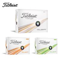 Titleist タイトリスト ベロシティ VELOCITY ゴルフボール 1ダース 12球入り 2024年モデル 日本正規品 T8026S-J-2 ホワイト オレンジ グリーン | ベスポ