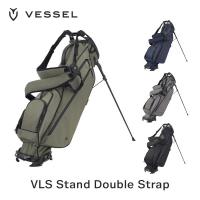 VESSEL ベゼル ゴルフ メンズ キャディバッグ キャディーバッグ スタンド ダブル ストラップ VLS 2021年モデル 2.3kg 軽量 7.5型 4分割 口枠 高級感 | ベスポ