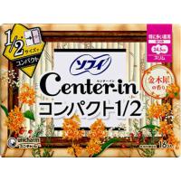 ユニ・チャーム センターインコンパクト1／2 キンモクセイの香り 特に多い昼用 16枚 | ベスト電器Yahoo!店