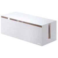 山崎実業 ケーブルボックスウェブLホワイト | ベスト電器Yahoo!店