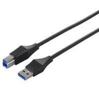 ユニバーサルコネクター USB3.0 A to B スリムケーブル 2m ブラック | ベスト電器Yahoo!店