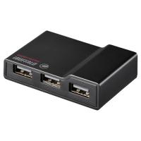 USBハブ バッファロー セルフパワー BSH4AE12BK USB2.0節電機能付きセルフパワー 4ポートハブ ブラック | ベスト電器Yahoo!店