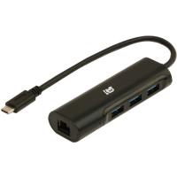 ラトックシステム RS-UCLAN-H3 USB Type-C ギガビット対応LANアダプター USBハブ付き ブラック | ベスト電器Yahoo!店