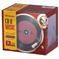 バーベイタム AR80FHX10V6 音楽用CD-R 80分 レコード風レーベル 5色カラーミックス 10枚パック | ベスト電器Yahoo!店