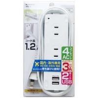 カシムラ WM-6 国内タップ Aタイプ ホワイト 1.2m | ベスト電器Yahoo!店