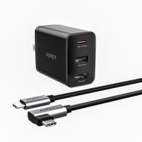 AUKEY PA-H60-BK USB充電器 Swift HDMI 65W [USB-A 1ポート／USB-C 1ポート／HDMI 1ポート] ブラック | ベスト電器Yahoo!店